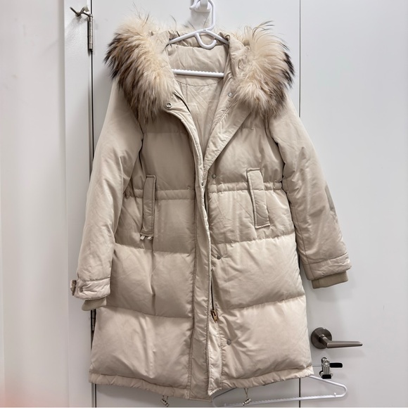 No brand Jackets & Blazers - Super Puffer down Coat with Fur Hood